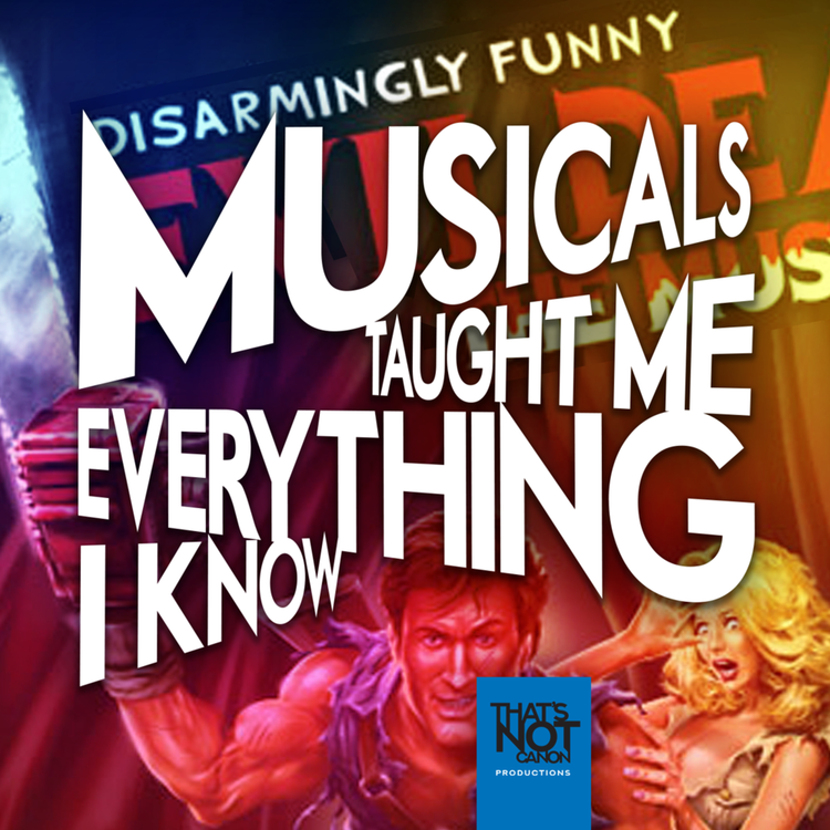 cover art for Evil Dead: the Musical with Isaac Tibbs