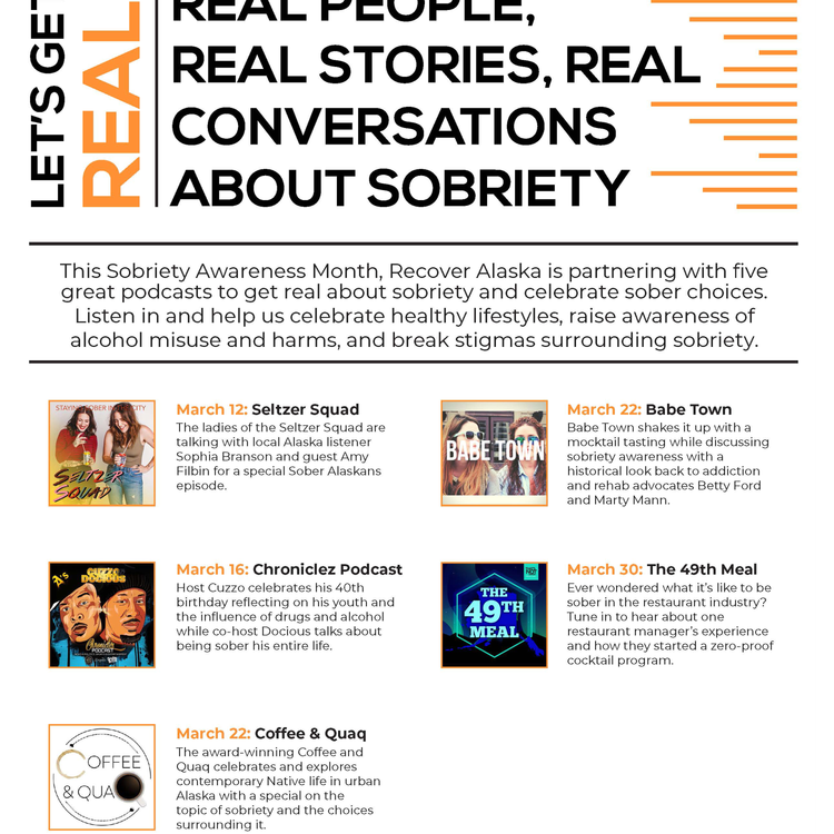 cover art for Recover Alaska Sobriety Awareness Month