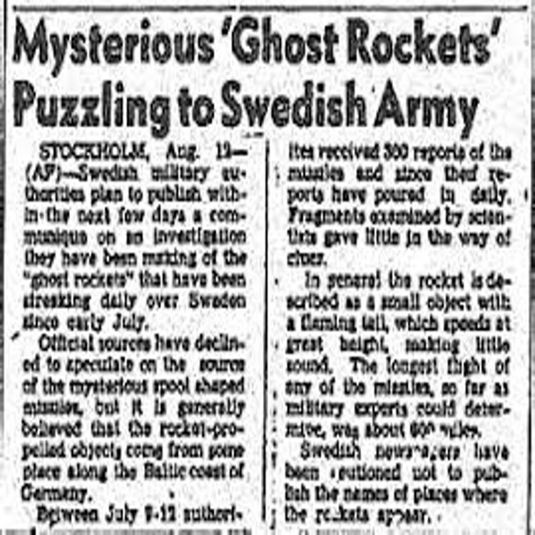 cover art for 1946 Ghost Rockets over Scandanavia