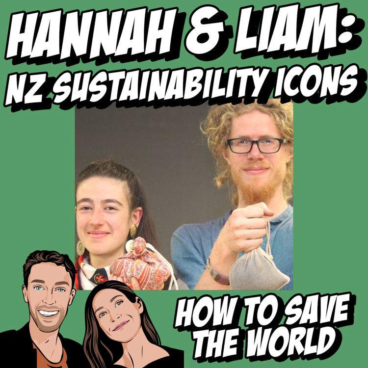 cover art for NZ Sustainability Icons; Liam and Hannah