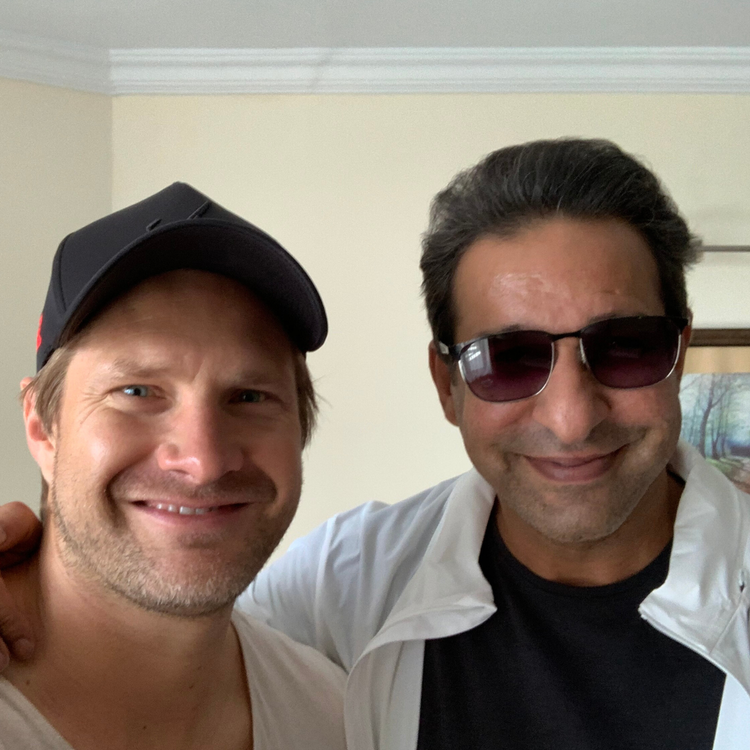 cover art for Wasim Akram on swing bowling, learning from Imran Khan and investing wisely