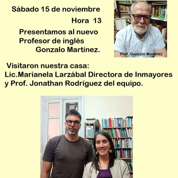 cover art for Presentamos nuevo profe de Ingles y Recibimos a INMAYORES