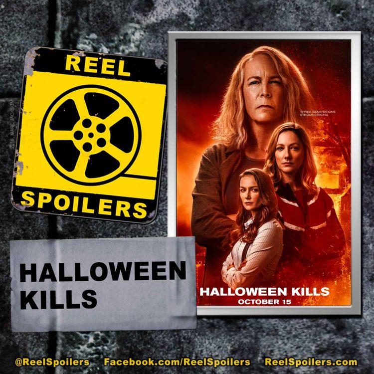 cover art for HALLOWEEN KILLS Starring Jamie Lee Curtis, Judy Greer, Andi Matichak