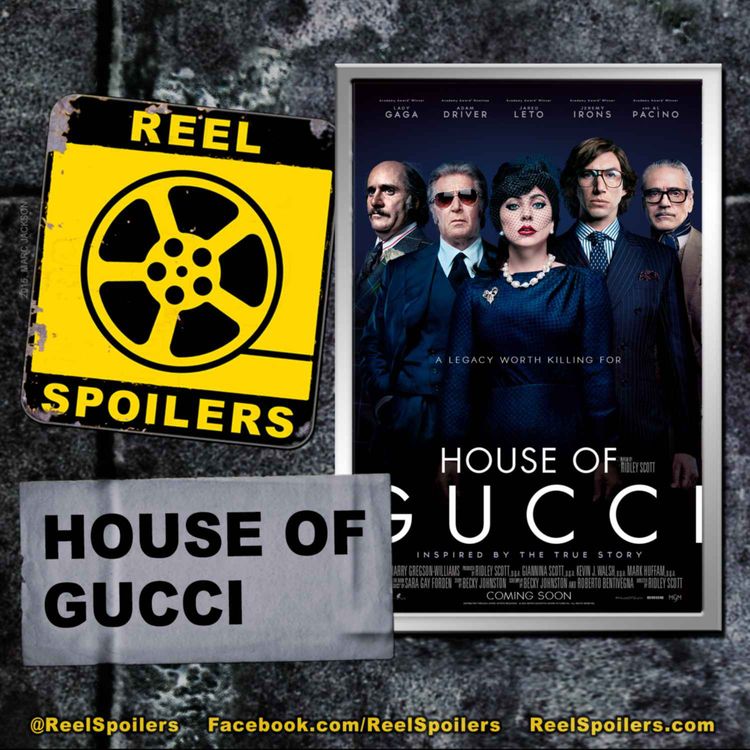 cover art for HOUSE OF GUCCI Starring Lady Gaga, Adam Driver, Al Pacino