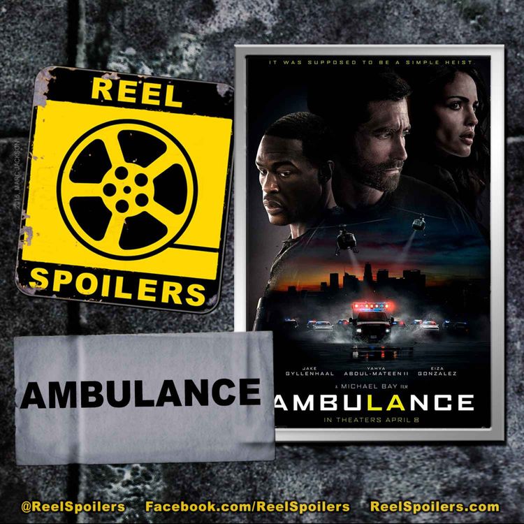 cover art for AMBULANCE Starring Jake Gyllenhaal, Yahya Abdul-Mateen II, Eiza González