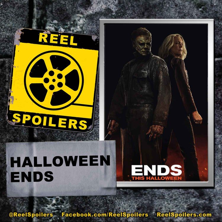 cover art for HALLOWEEN ENDS Starring Jamie Lee Curtis, Andi Matichak, Rohan Campbell, James Jude Courtney
