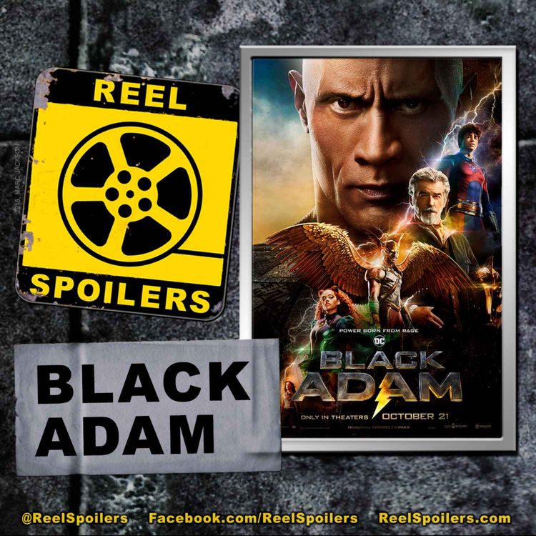 cover art for BLACK ADAM Starring Dwayne "The Rock" Johnson, Aldis Hodge, Sarah Shahi, Pierce Brosnan