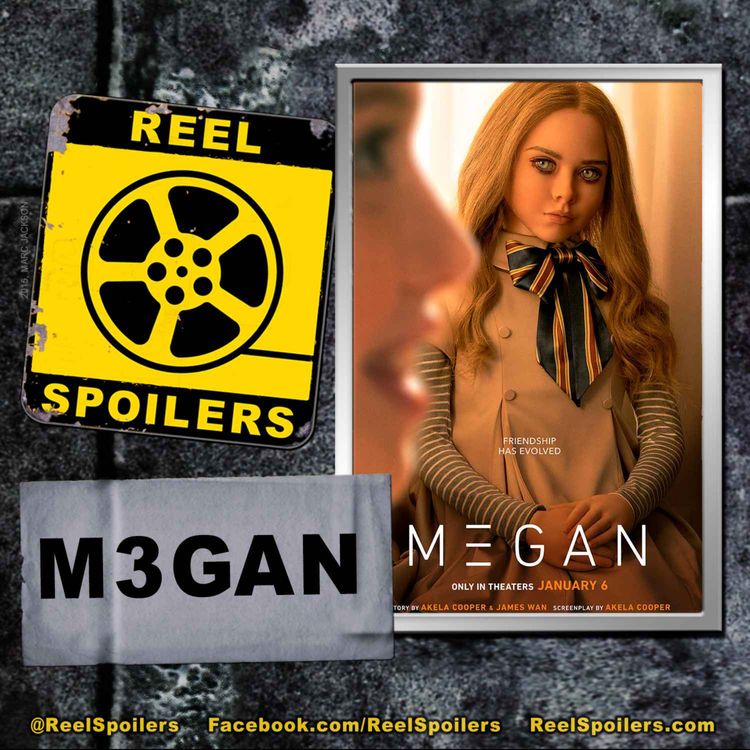 cover art for M3GAN Starring Allison Williams. Violet McGraw, Amie Donald