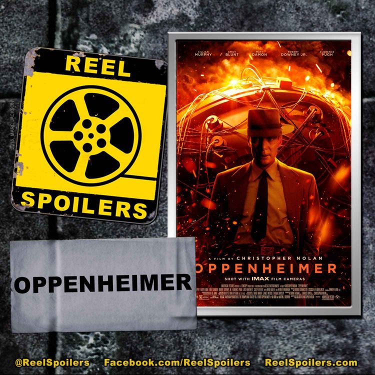 cover art for OPPENHEIMER Starring Cillian Murphy, Robert Downey Jr., Emily Blunt