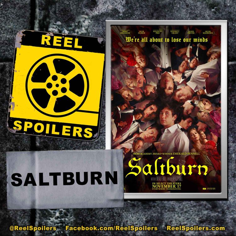 cover art for SALTBURN Starring starring Barry Keoghan, Jacob Elordi, Rosamund Pike, Richard E. Grant