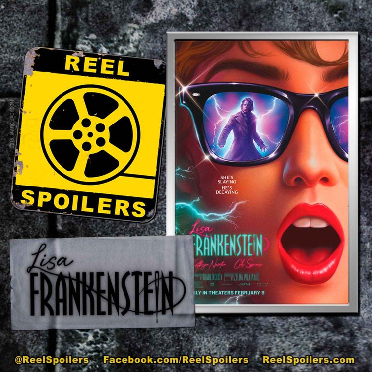 cover art for LISA FRANKENSTEIN Starring Kathryn Newton, Cole Sprouse, Carla Gugino