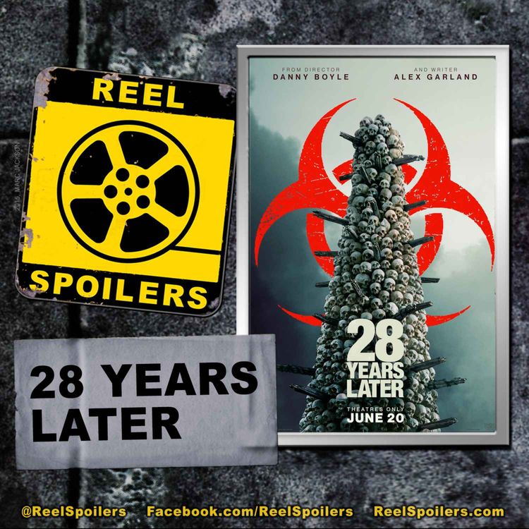 cover art for 28 YEARS LATER Starring Alfie Williams, Jodie Comer, Aaron Taylor-Johnson, Ralph Fiennes