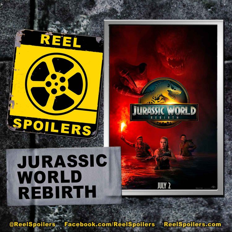 cover art for JURASSIC WORLD REBIRTH Starring Scarlett Johansson, Mahershala Ali, Jonathan Bailey