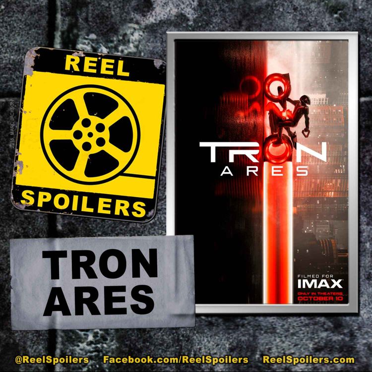 cover art for TRON: ARES Starring Jared Leto, Greta Lee, Jeff Bridges, Evan Peters