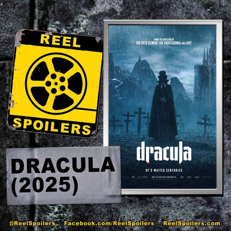 cover art for DRACULA (2026) Starring Caleb Landry Jones, Christoph Waltz, Zoë Bleu, and Guillaume de Tonquédec
