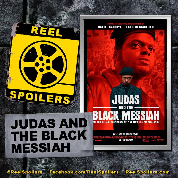 cover art for JUDAS AND THE BLACK MESSIAH Starring Daniel Kaluuya, Lakeith Stanfield, Dominique Fishback