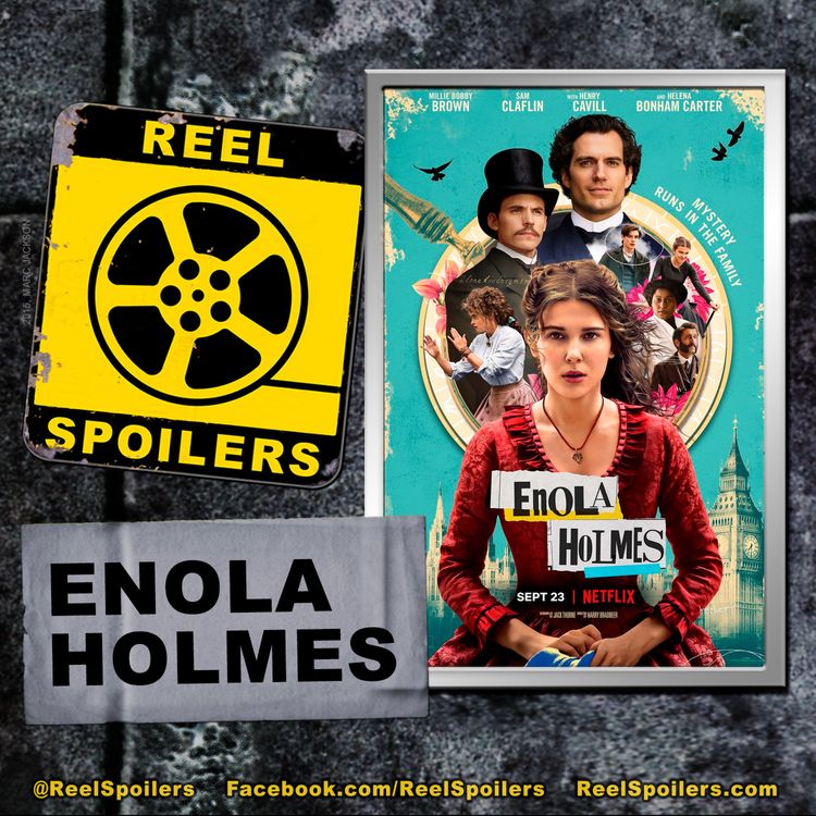 cover art for ENOLA HOLMES Starring Millie Bobby Brown, Henry Cavill, Sam Claflin