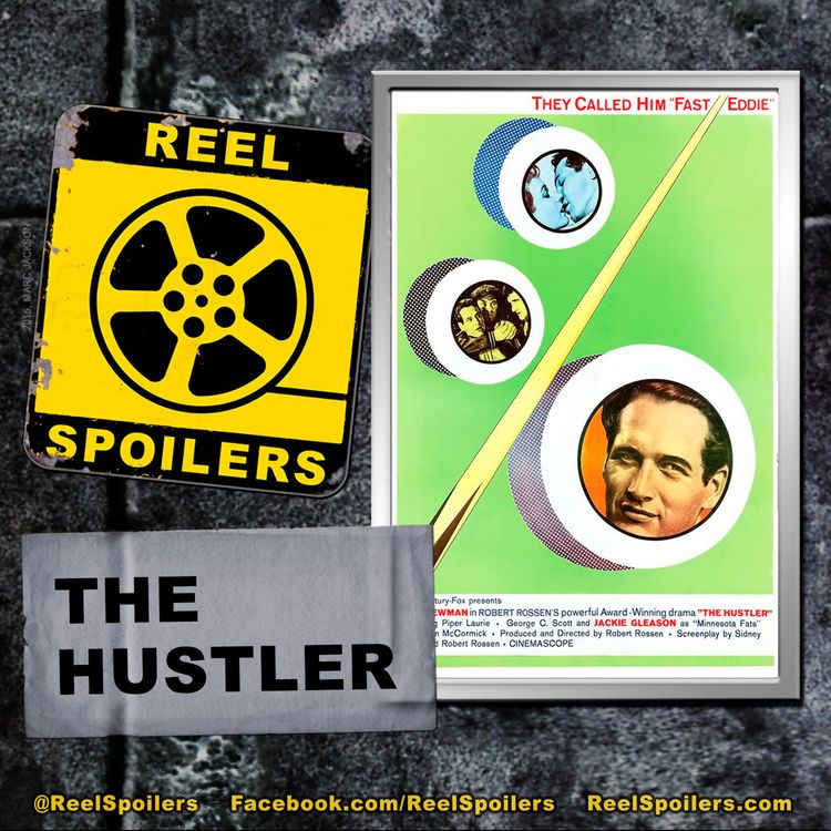 cover art for THE HUSTLER Starring Paul Newman, Jackie Gleason, Piper Laurie, George C. Scott
