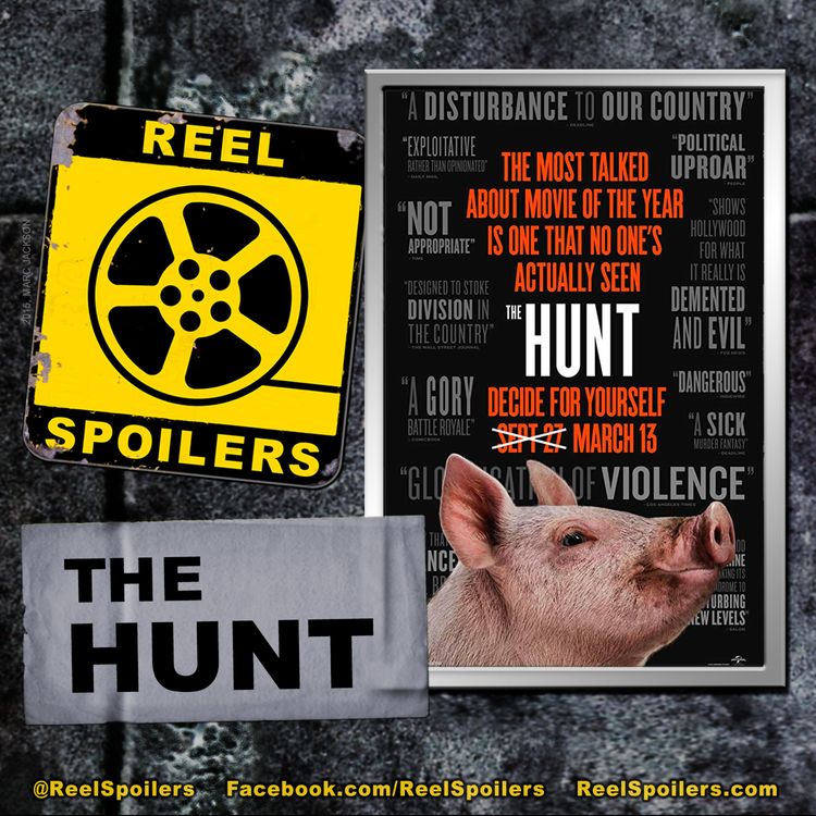 cover art for THE HUNT Starring Betty Gilpin, Hilary Swank, Ike Barinholtz