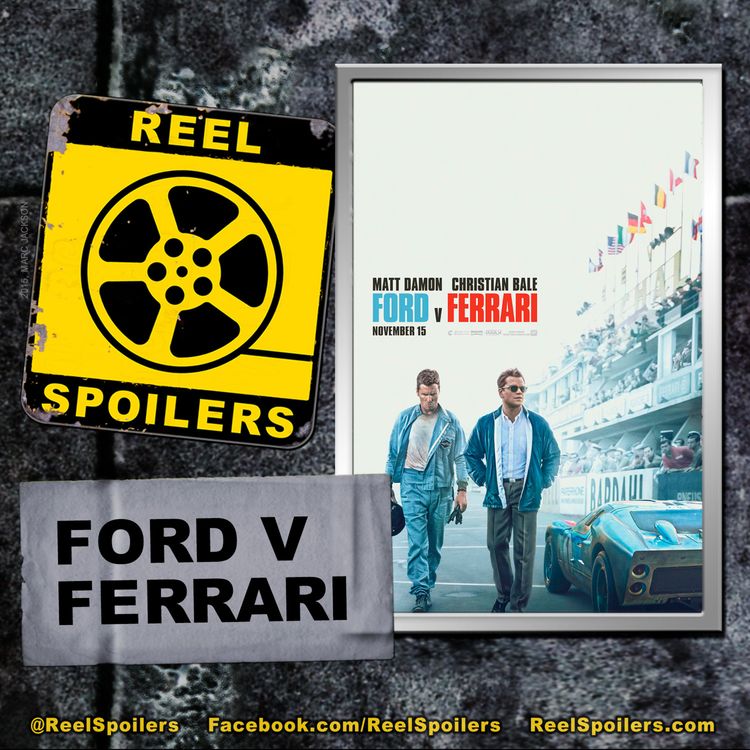 cover art for FORD V FERRARI Starring Matt Damon, Christian Bale, Jon Bernthal