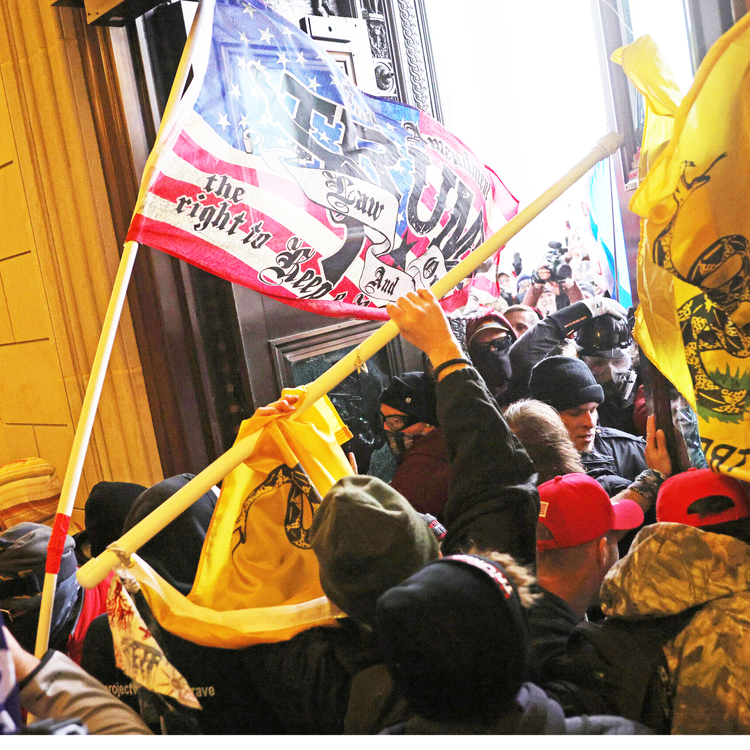 cover art for Georgia turns blue and the Capitol is invaded