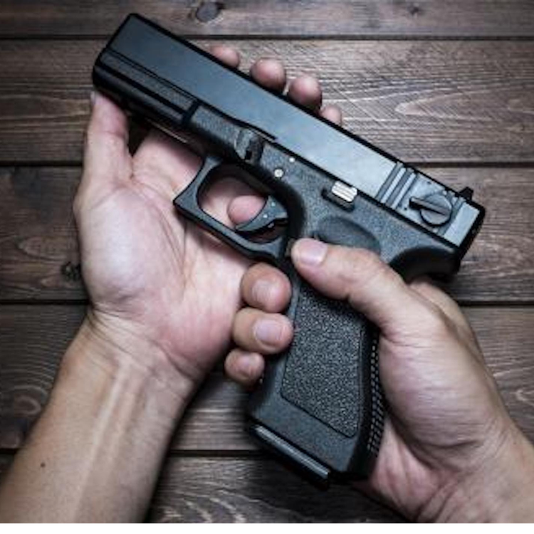 cover art for Guns and Gun Safety with Nico Bocour of Giffords