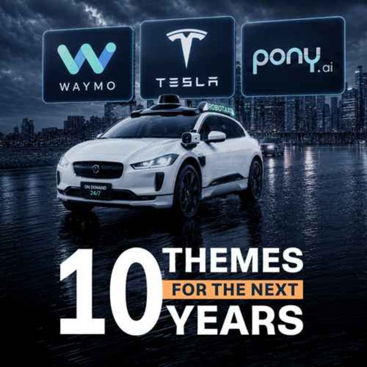 cover art for Self-Driving Cars: From 7,000 to 6 million Robotaxis | The Decade Ahead