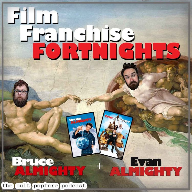 cover art for "Bruce Almighty" & "Evan Almighty" | Film Franchise Fortnights