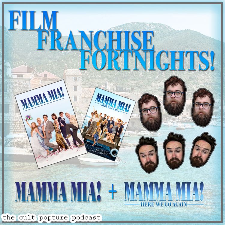 cover art for "Mamma Mia!" & "Mamma Mia! Here We Go Again" | Film Franchise Fortnights
