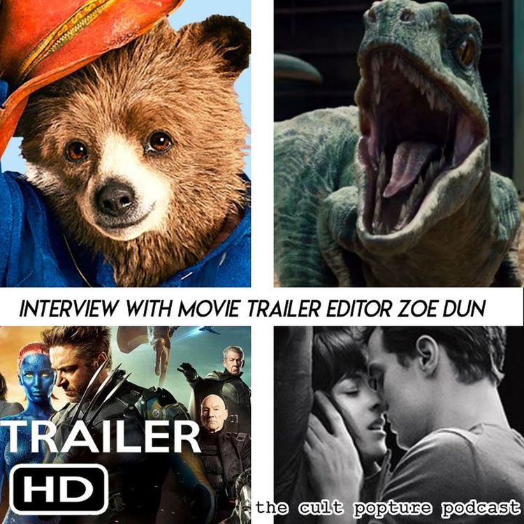 cover art for Interview with Movie Trailer Editor Zoe Dun | Cult Popture Interviews