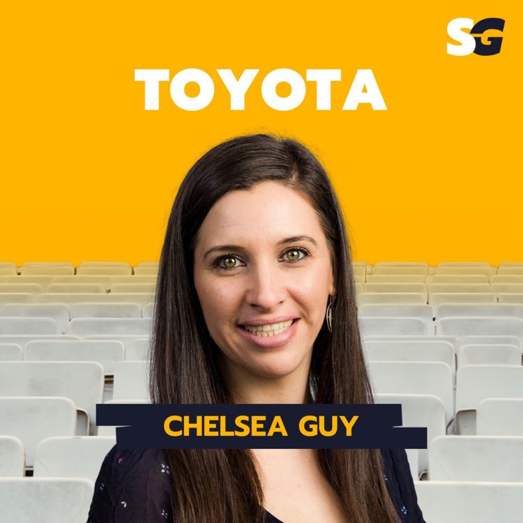 cover art for #267: 10 years at Toyota on the brand side of sport sponsorships with Chelsea Guy