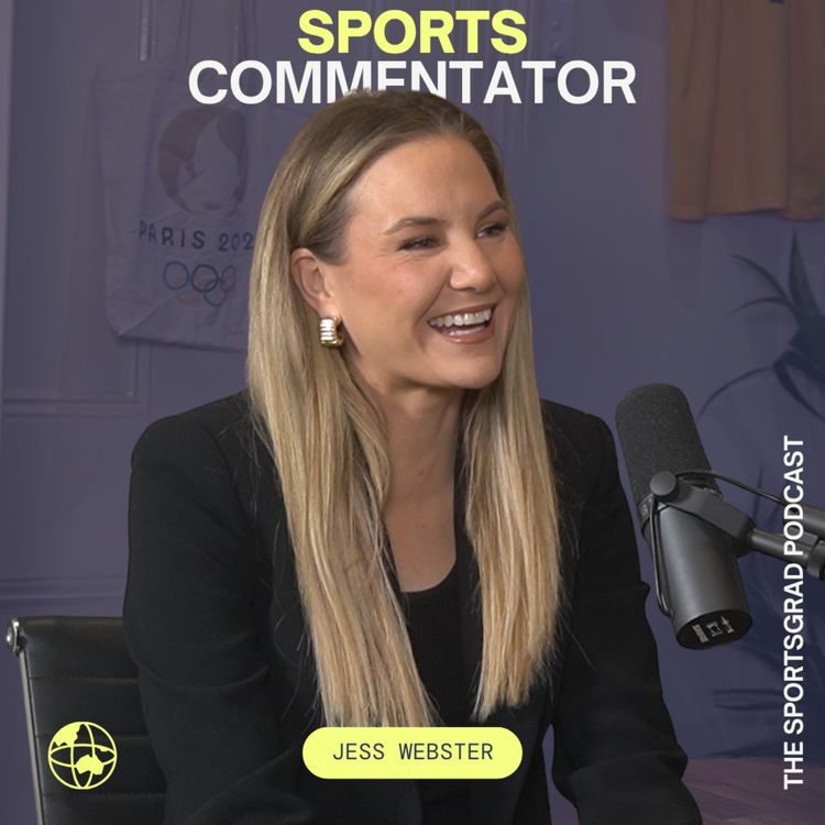 cover art for #371: Becoming the second ever Female TV Commentator for Triple M and Fox Footy, with Jess Webster