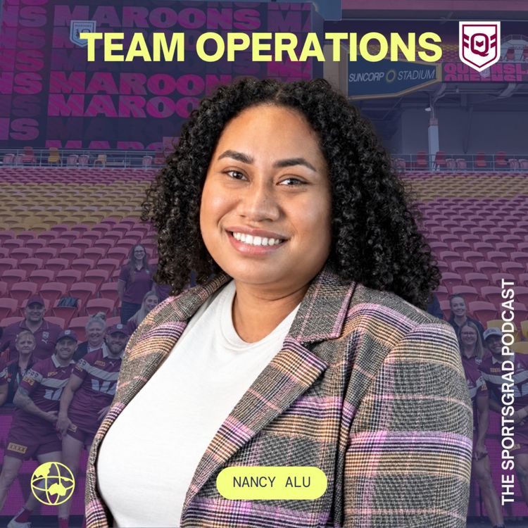 cover art for #373 From Hospitality to QRL: How Nancy Alu Got a Job in Sports Operations