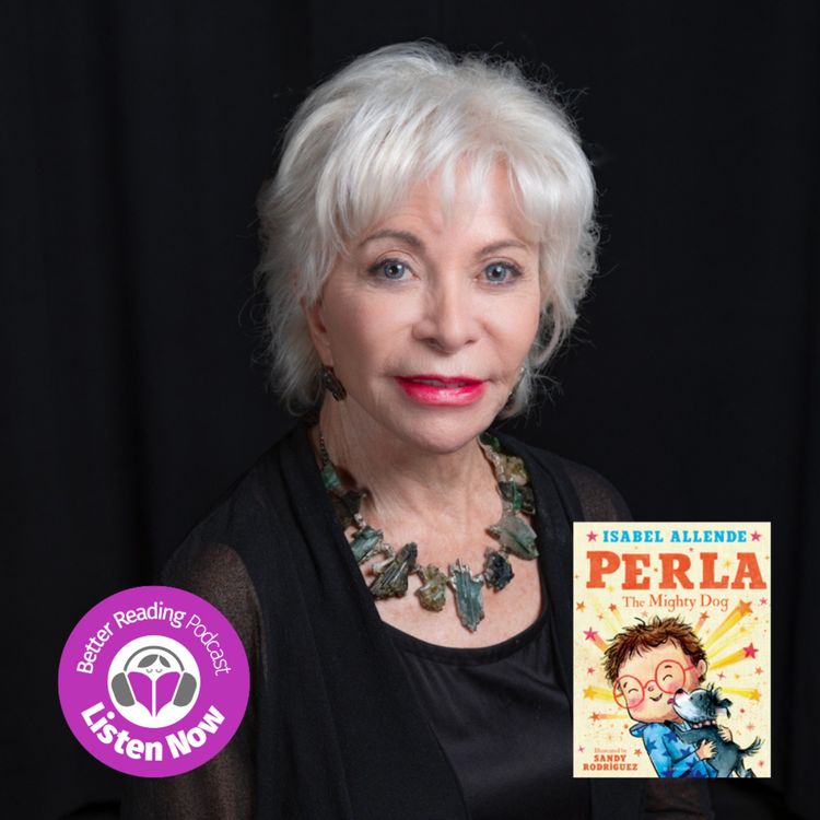 cover art for Stories Behind The Story: Isabel Allende on the power of reading and the impact of bullying on children. 