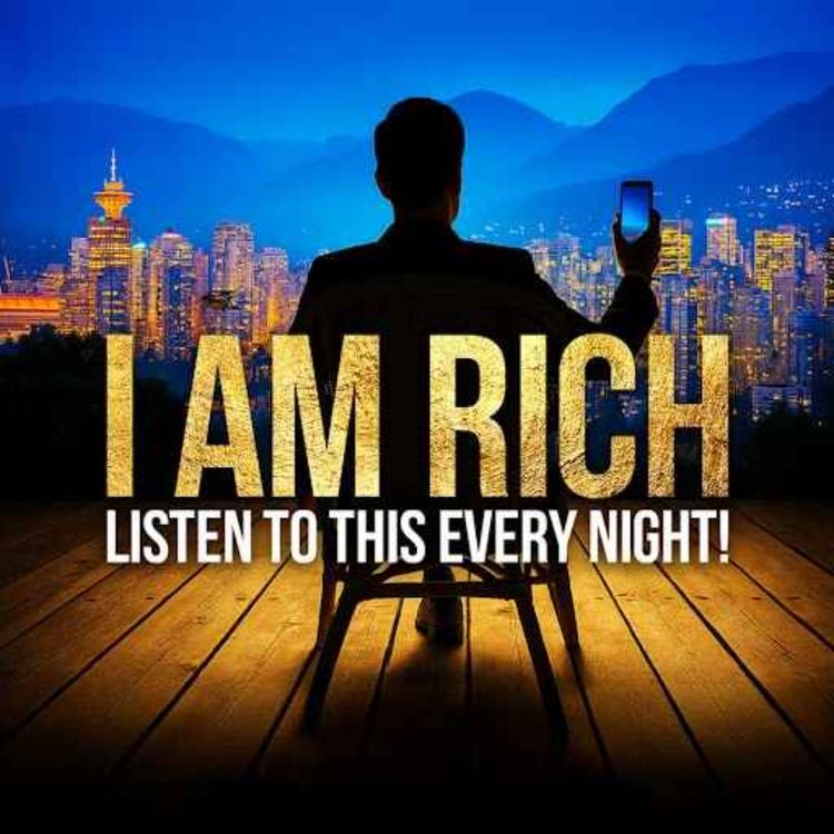 cover art for "I AM RICH & WEALTHY" - 2025 Best I AM Affirmations for Money, Wealth, and Success
