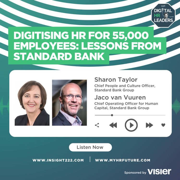 cover art for Digitising HR for 55,000 Employees: Lessons from Standard Bank (an Interview with Sharon Taylor & Jaco Van Vuuren)