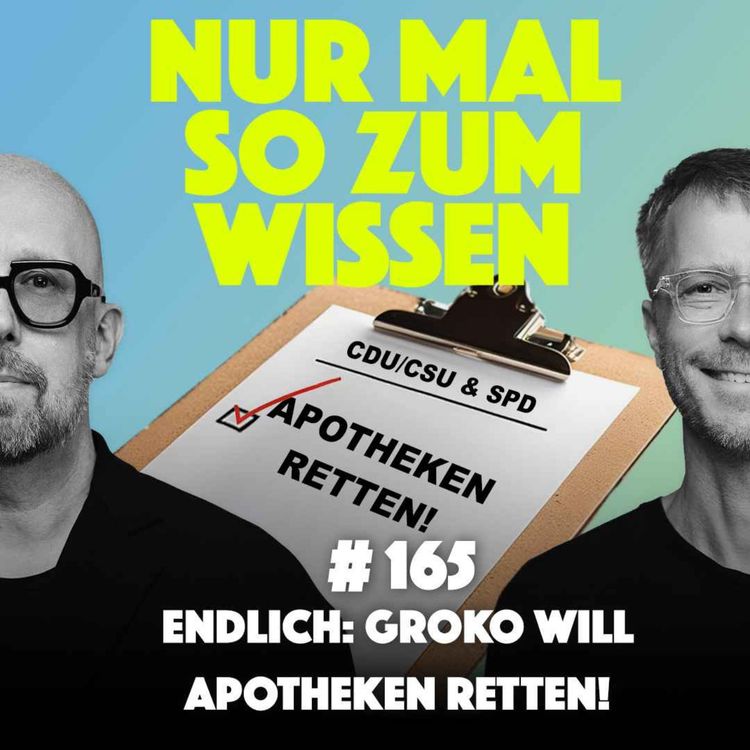 cover art for Endlich: GroKo will Apotheken retten!