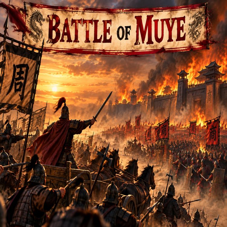 cover art for 247. The Origins of the Zhou 1046 BC: Wine Lakes, Meat Forests & the Battle of Muye