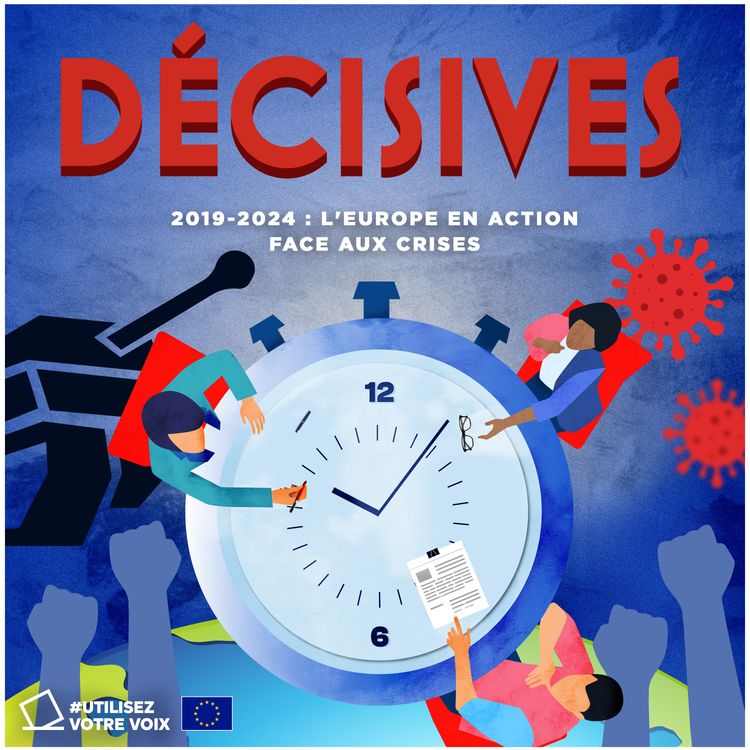 cover art for Décisives : 2019-2024, l'Europe en action face aux crises