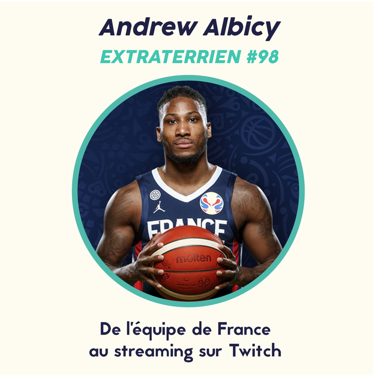cover art for #98 Andrew Albicy (Basketball) - De l'équipe de France  au streaming sur Twitch