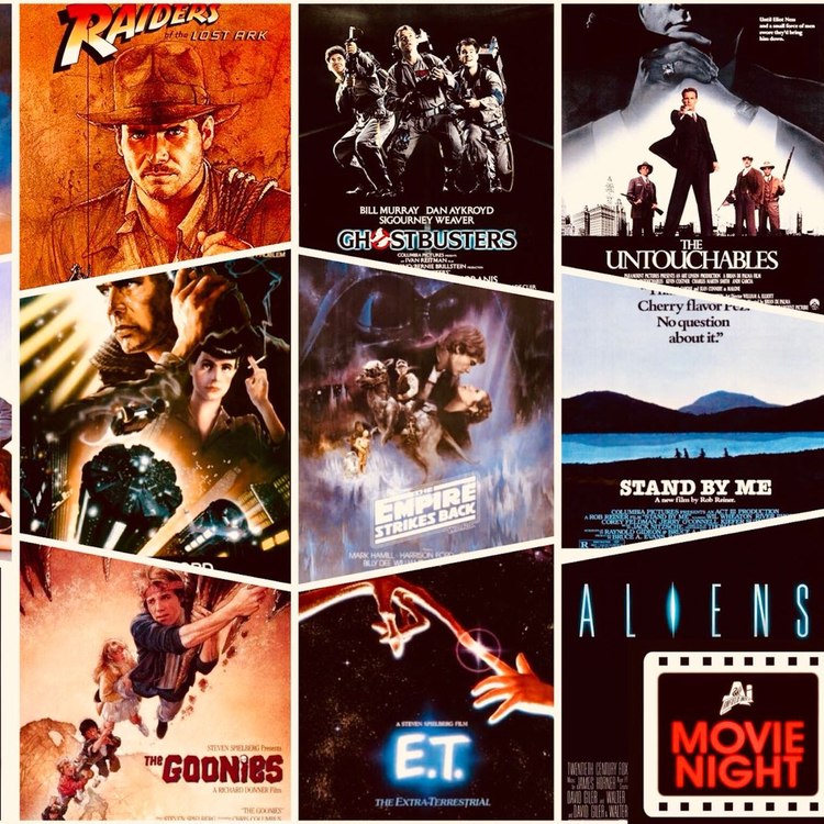 cover art for AI Movie Night Podcast: 80’s Movie Special