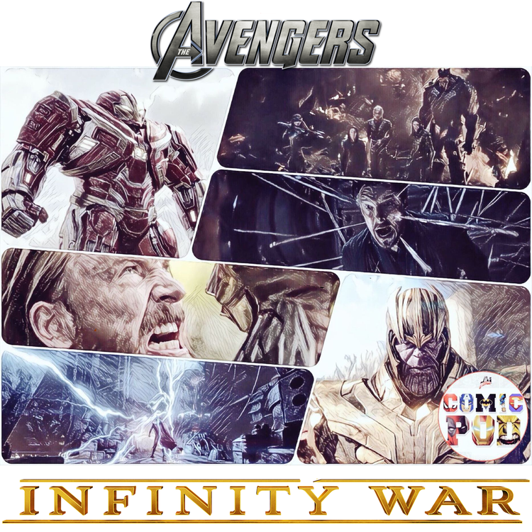 cover art for AI Comic Pod: Episode 58 - Infinity War Trailer Reaction