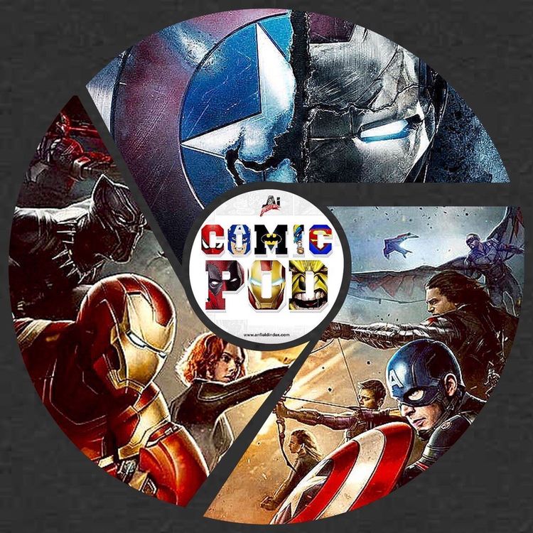 cover art for AI Comic Pod: Episode 17 - Captain America: Civil War Review