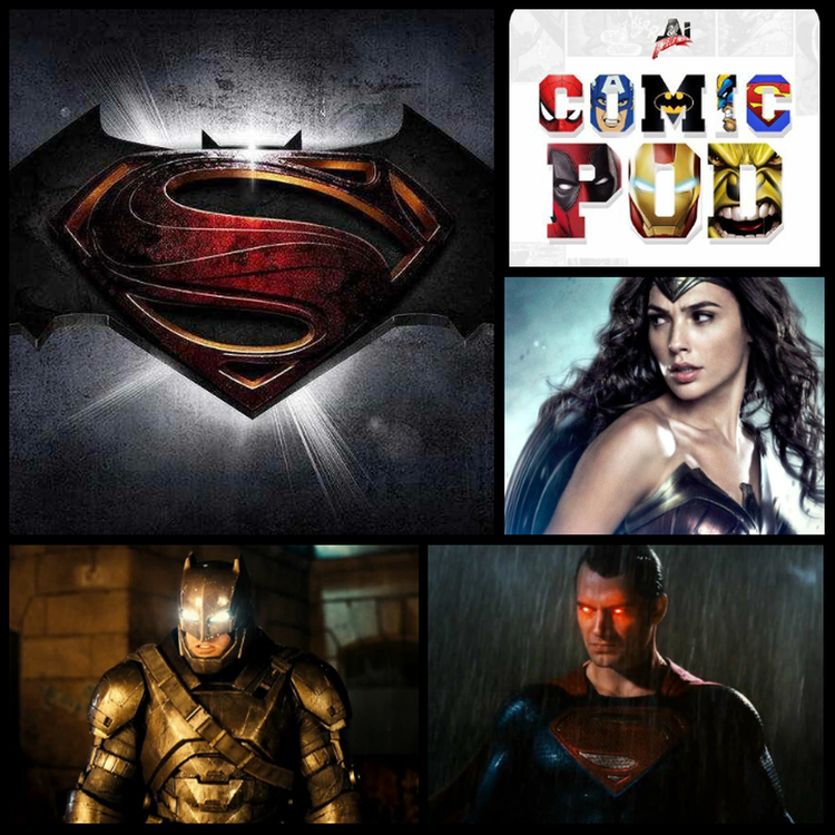 cover art for AI Comic Pod: Episode 10 - Batman vs Superman Preview
