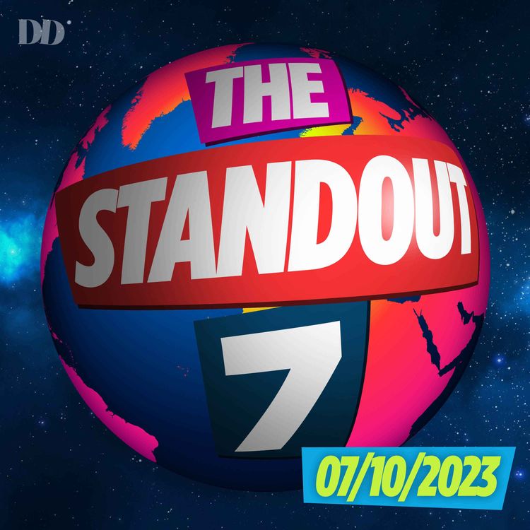 cover art for The Standout 7 - Rishi goes off the rails on HS2, The Tory Conference Culture Wars, Donald Trump in New York Court and the Late Night Talk shows are back