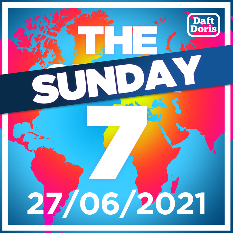 cover art for Ep 377. The Sunday 7 - Strawberry Supermoon, Online trolling, a Big Bang Theory and the Frog Whisperer