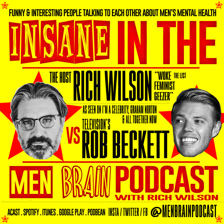 cover art for Insane In The Men Brain Rob Beckett sneak peak