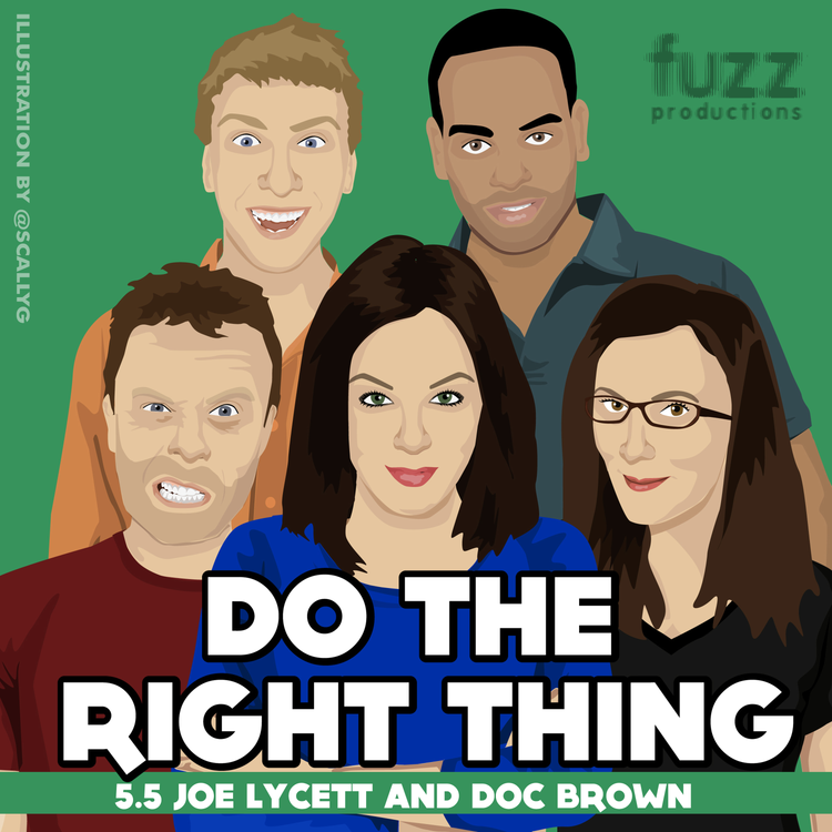 cover art for Series 5, Episode 5 (Joe Lycett & Doc Brown)