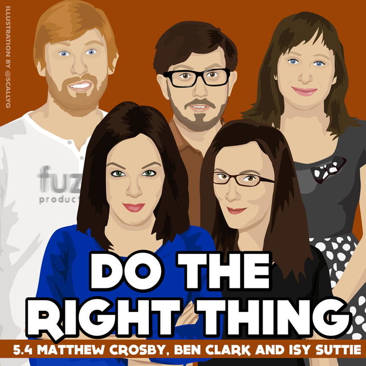 cover art for Series 5, Episode 4 (Matthew Crosby, Ben Clark, Isy Suttie)