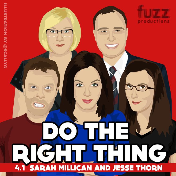 cover art for Series 4, Episode 1 (Sarah Millican & Jesse Thorn)